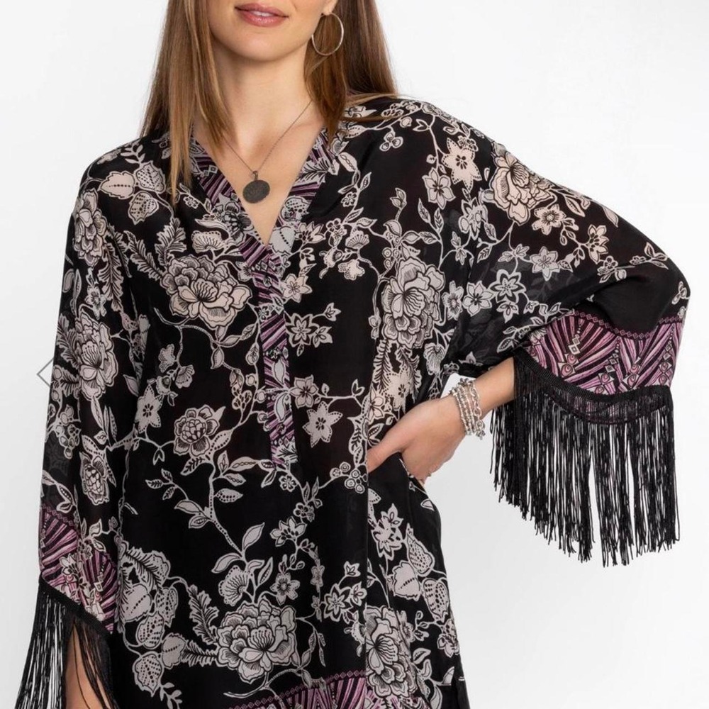 Johnny Was Edina Fringe Blouse